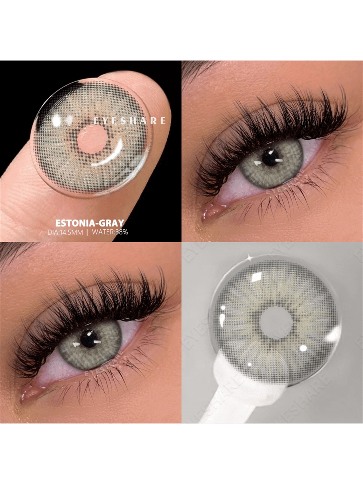 Lentilles De Contact Colorées Vert Eyeshare, Lentilles Naturelles Vertes À L'aspect Naturel, Lentilles Grises Pour Les Yeux, Lentilles Vertes Pour Les Yeux - 26927763