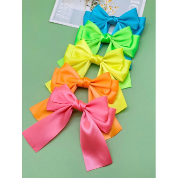 5 pièces Barrettes décoratives pour femmes avec nœud papillon, accessoires de cheveux pour dames élégantes et à la mode, convient pour le port quotidi  à sa petite amie lors de la saison de graduation. - 26474190