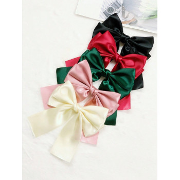 5 pièces Barrettes décoratives pour femmes avec nœud papillon, accessoires de cheveux pour dames élégantes et à la mode, convient pour le port quotidi  à sa petite amie lors de la saison de graduation. - 26474190