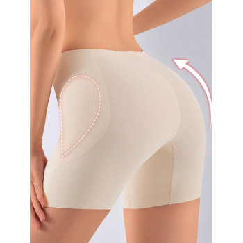 Culottes moulantes rembourrées sans couture pour femmes, rehaussement des fesses et des hanches, contrôle ferme du ventre, fibre de glace soyeuse fine avec coussin de mousse en forme de larme - 40407185