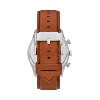 Montre à quartz en cuir Sullivan - Marron et argenté - 02 - 32826912