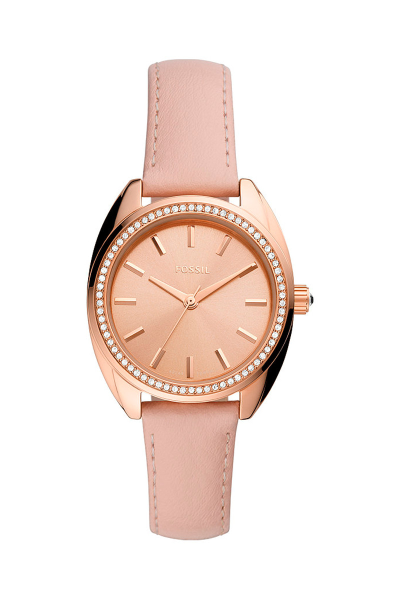 Montre à quartz en cuir Vale - Rose - 02 - 32826938