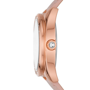 Montre à quartz en cuir Vale - Rose - 02 - 32826938