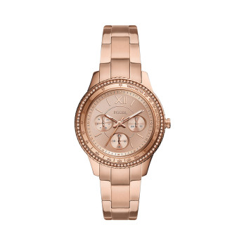 Montre à quartz en acier Stella Sport - Doré rose - 02 - 32826941