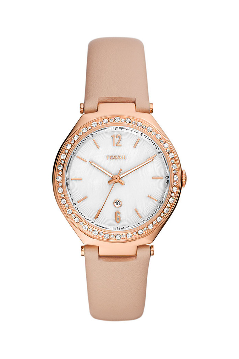 Montre à quartz en cuir Ashtyn - Rose - 02 - 32826942