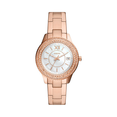 Montre à quartz en acier Stella Sport - Doré rose - 02 - 32826946