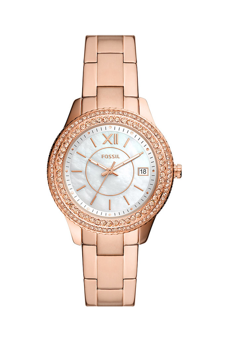 Montre à quartz en acier Stella Sport - Doré rose - 02 - 32826946