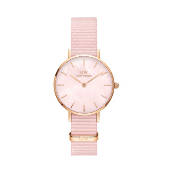 Montre à quartz en polyester Coral - 28 mm - Rose et doré rose - 02 - 32859058