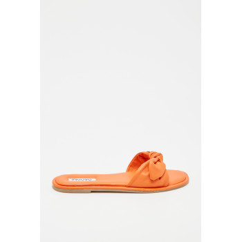 Mules en cuir - Orange - 02 - 31263328