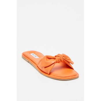 Mules en cuir - Orange - 02 - 31263328