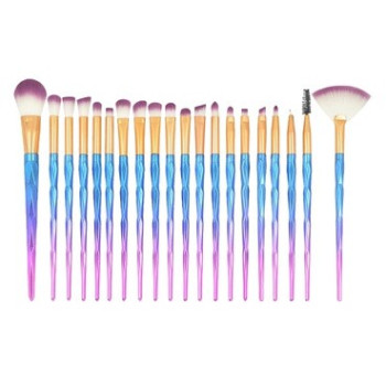 Set de 20 pinceaux professionnels vegan - Teint, yeux & lèvres - 03 - 32785137