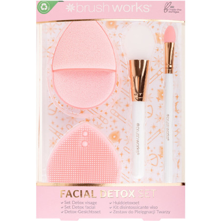 Kit détox - Pinceaux & tampons nettoyants - Visage - 03 - 32786493