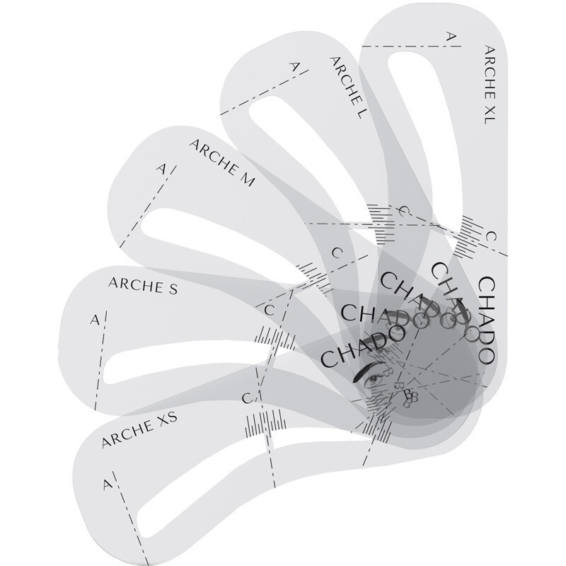 Kit de 5 pochoirs à sourcils - 03 - 32795202