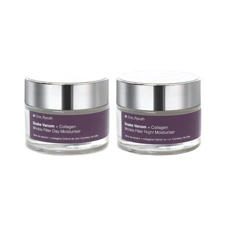 Crèmes anti-rides - Venin de serpent & collagène - Jour & nuit - 2 x 50 ml - 03 - 32785858