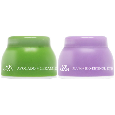 Crèmes raffermissantes & nourrissantes - Avocat & prune - Jour & nuit - Visage - 2 x 50 ml - 03 - 32798449