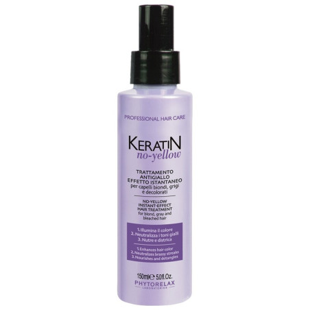 Spray anti-reflets jaunes 3-en-1 - Keratin no-yellow - Cheveux blonds, gris & décolorés - 150 ml - 03 - 32785018