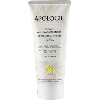 Crème anti-imperfections - Aloe vera, huile de chanvre & CBD - Peaux acnéiques ou à imperfections - 50 ml - 03 - 32831091