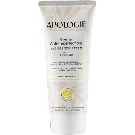 Crème anti-imperfections - Aloe vera, huile de chanvre & CBD - Peaux acnéiques ou à imperfections - 50 ml - 03 - 32831091