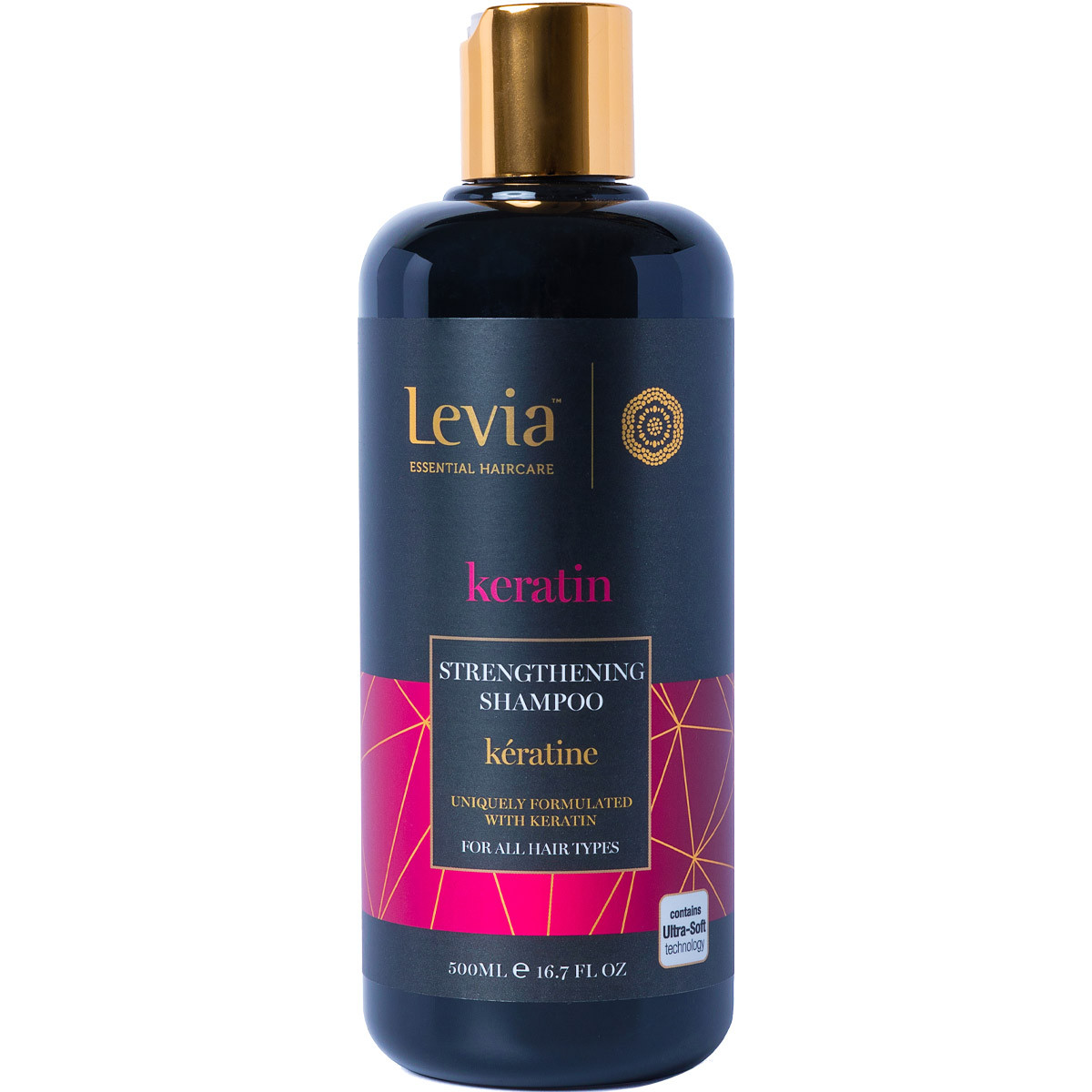 Shampoing fortifiant - Kératine - Cheveux abîmés & colorés - 500 ml - 03 - 32827373