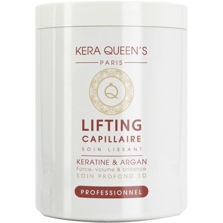 Masque lifting capillaire force, volume & brillance - Kératine & argan - Cheveux abîmés - 1 L - 03 - 32828536