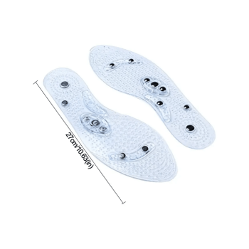 1 paire/2 pièces Acupression Magnétique massage Semelles Homme Femme En Silicone Pied Masseur Tapis De Chaussure Pied Thérapie Minceur Soulagement De La Douleur - 19584884