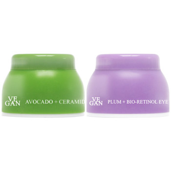 Crèmes raffermissantes & nourrissantes - Avocat & prune - Jour & nuit - Visage - 2 x 50 ml - 03 - 32798449