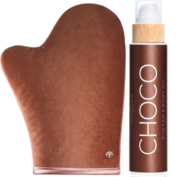 Huile de bronzage naturelle & gant applicateur- Choco - Visage & corps - 200 ml - 03 - 32958409