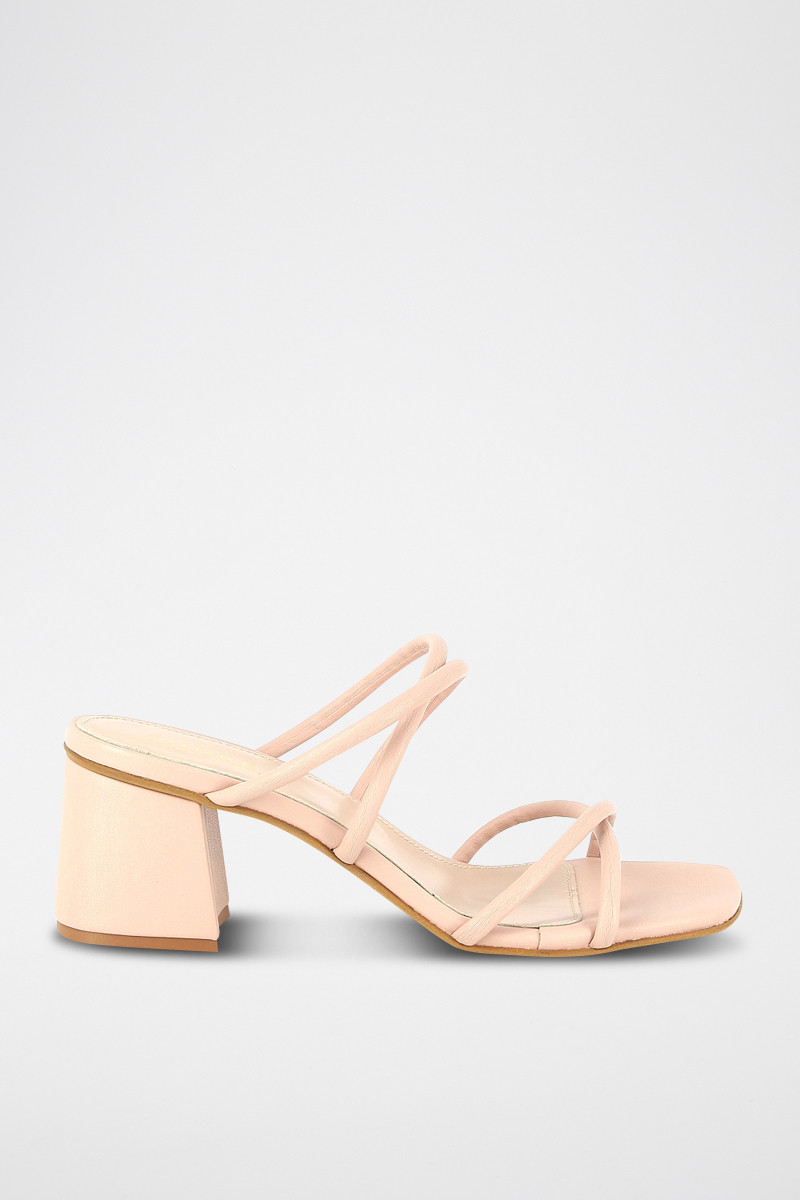 Mules à talons Carinissima - Rose - 02 - 32779229