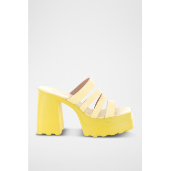 Mules à talons Ulilou - Jaune - 02 - 32779230