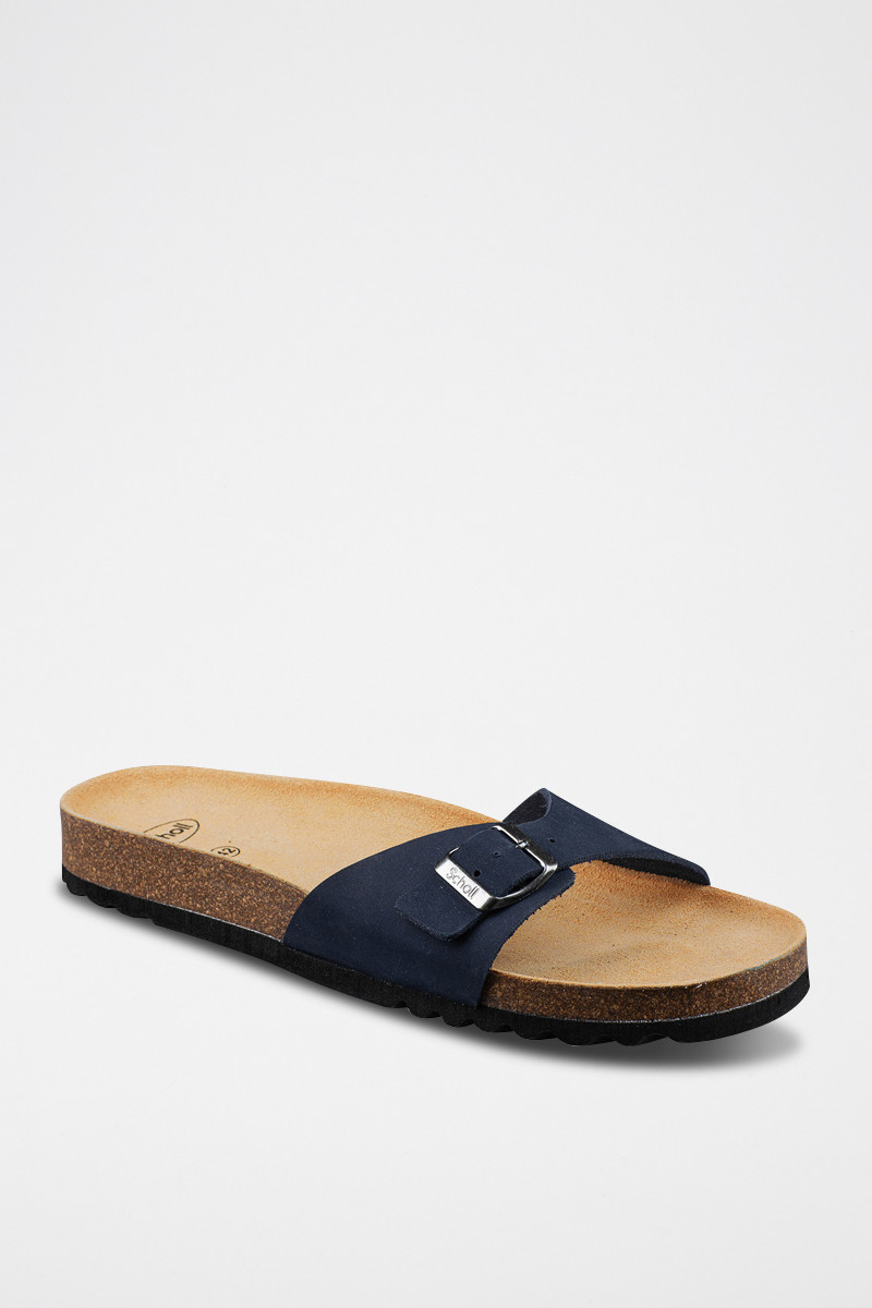 Mules en nubuck Simon - Bleu marine - 02 - 32897892