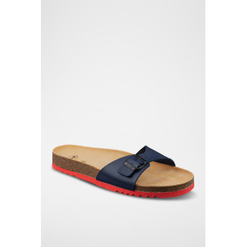 Mules Simon - Bleu foncé et rouge - 02 - 32898120