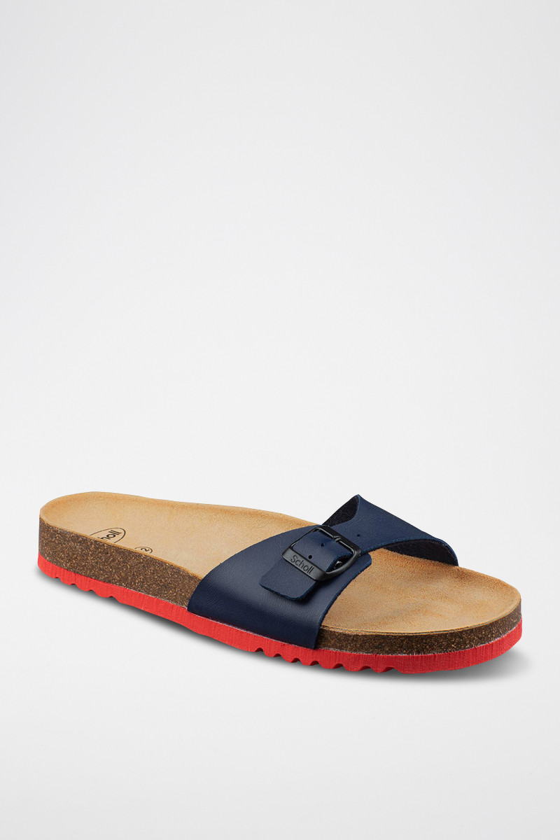 Mules Simon - Bleu foncé et rouge - 02 - 32898120