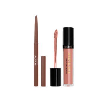 Kit lèvres - Gloss & crayon - Nude brillant - 03 - 32983759