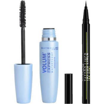 Mascara waterproof & eyeliner feutre - Noir - 03 - 32986486