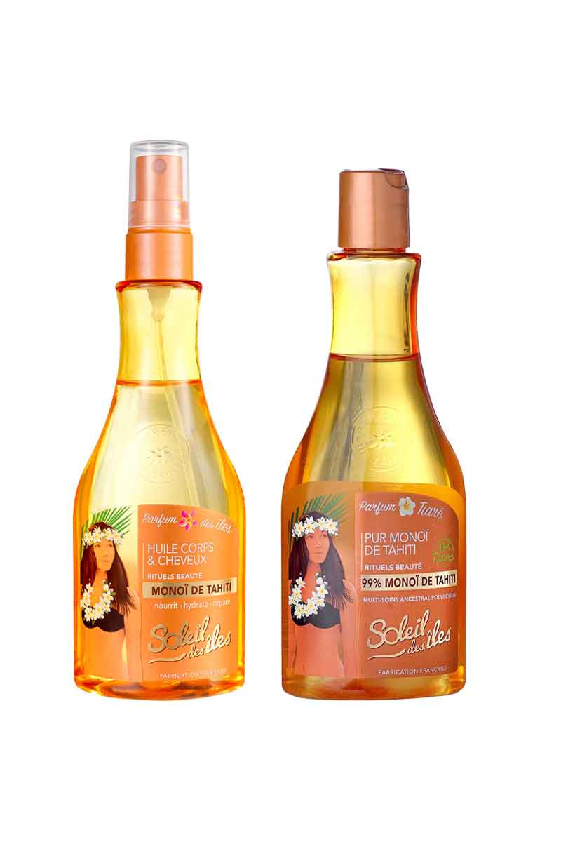 Huiles nourrissantes - Parfum des îles & monoï - Visage, corps & cheveux - 2 x 150 ml - 03 - 32951553