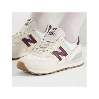 New Balance Chaussures pour femmes NB, série rétro 574 2024 nouvelle, chaussures de course résistantes à l'usure, chaussures décontractées basses WL574RCF - 34608413