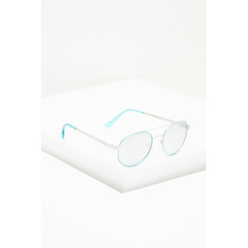 Lunettes de soleil femme - 
Catégorie 1 - Argenté et turquoise - 02 - 27911604