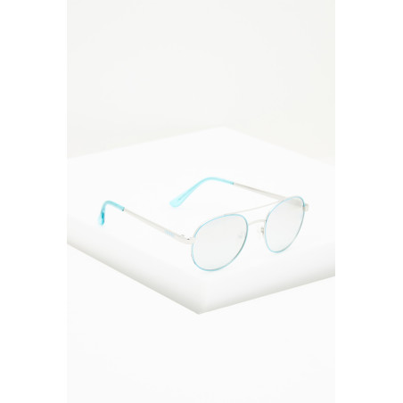 Lunettes de soleil femme - 
Catégorie 1 - Argenté et turquoise - 02 - 27911604