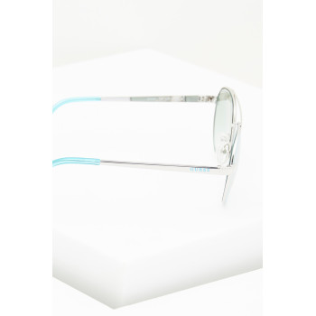 Lunettes de soleil femme - 
Catégorie 1 - Argenté et turquoise - 02 - 27911604