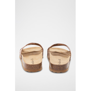 Mules en cuir - 
Marron - 02 - 32776983