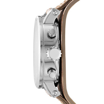 Montre à quartz en cuir Boyfriend - Beige - 02 - 32893334