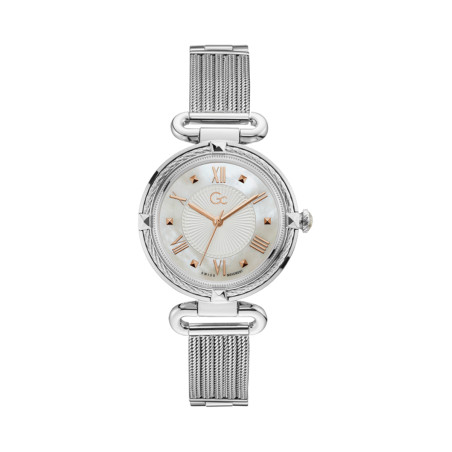 Montre à quartz en acier - Argenté et blanc - 02 - 32893439