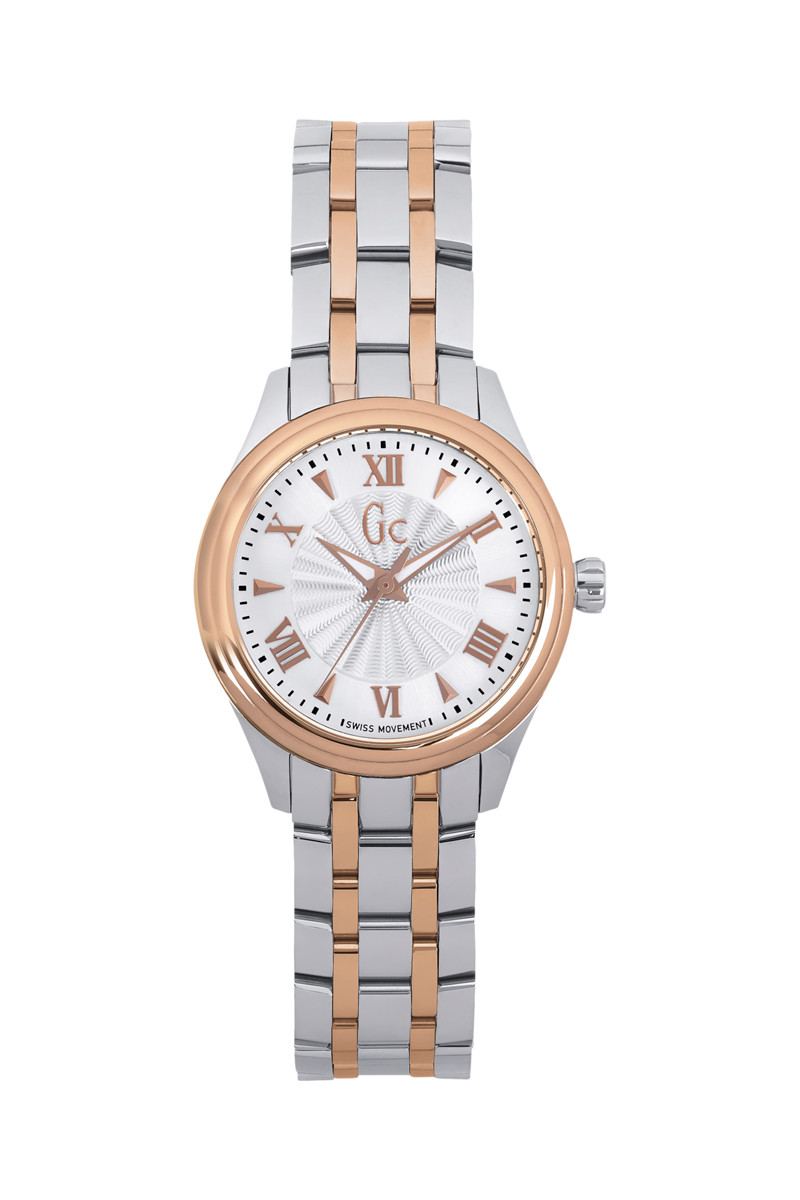 Montre à quartz en acier - Doré rose et argenté - 02 - 32893460