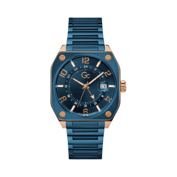 Montre à quartz en acier - 
Fonction GMT - Bleu - 02 - 32893469