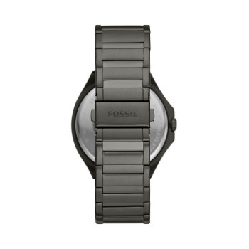 Montre à quartz en acier - Gris métallisé et noir - 02 - 32893554