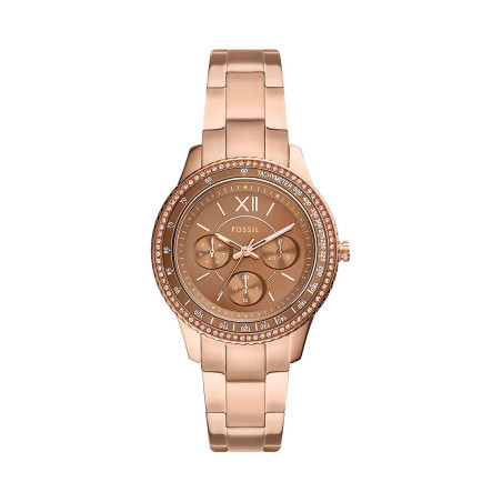 Montre à quartz en acier - Doré rose - 02 - 32893654