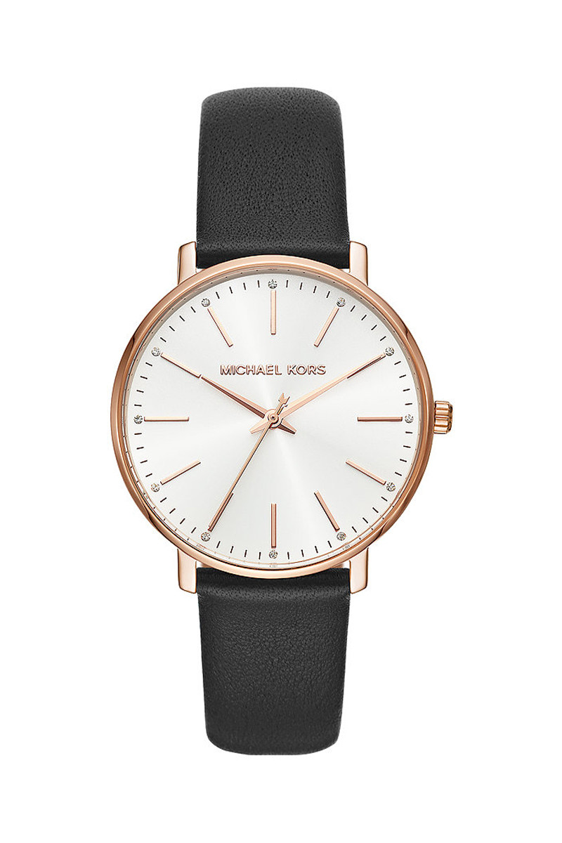 Montre à quartz en cuir Pyper - Doré et noir - 02 - 32893661