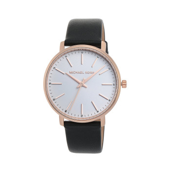 Montre à quartz en cuir Pyper - Doré et noir - 02 - 32893661