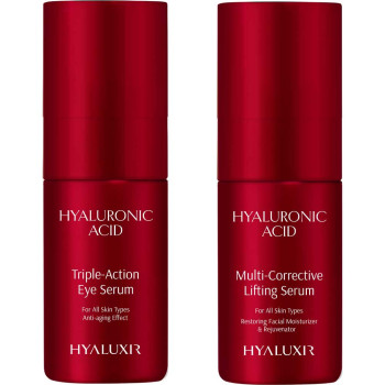 Sérum liftant multi-correcteur & sérum contour des yeux triple action - Acide hyaluronique & vitamine C - 2 x 30 ml - 03 - 32995688