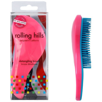 Brosse démêlante professionnelle - Rose & bleu - 03 - 32844767